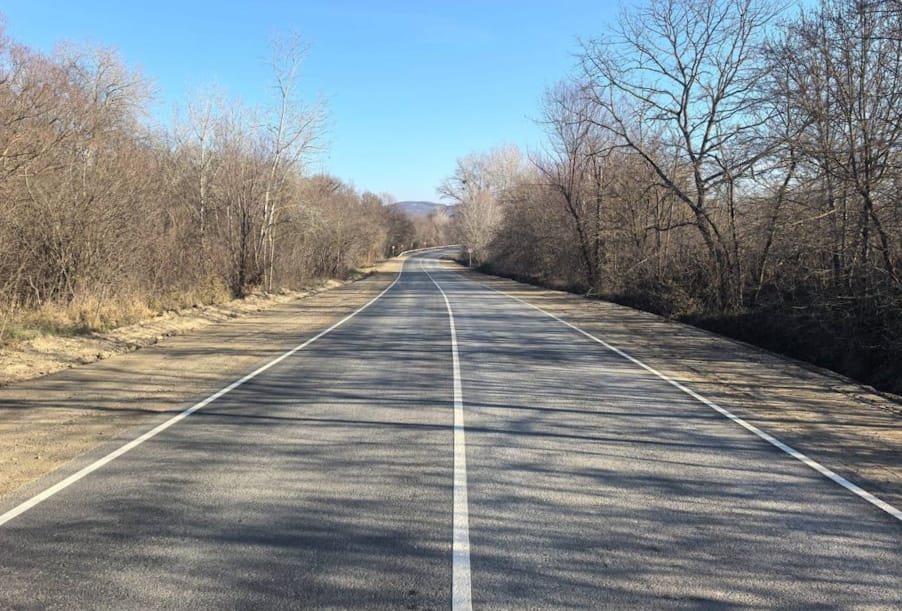 В Краснодарском крае отремонтирован участок трассы Стефановский – Новоивановский – Дербентская